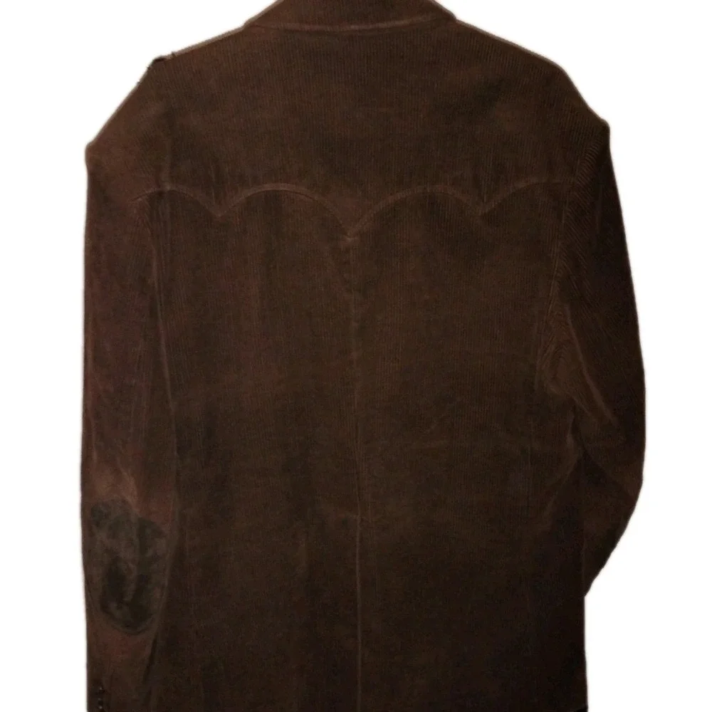 Miller Western Wear Corduroy Mens Blazer 50T Brown Stockman Elbow Patches‎ RARE